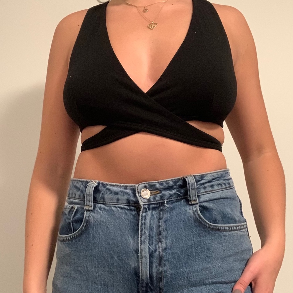 Forever 21 Black Crop Top